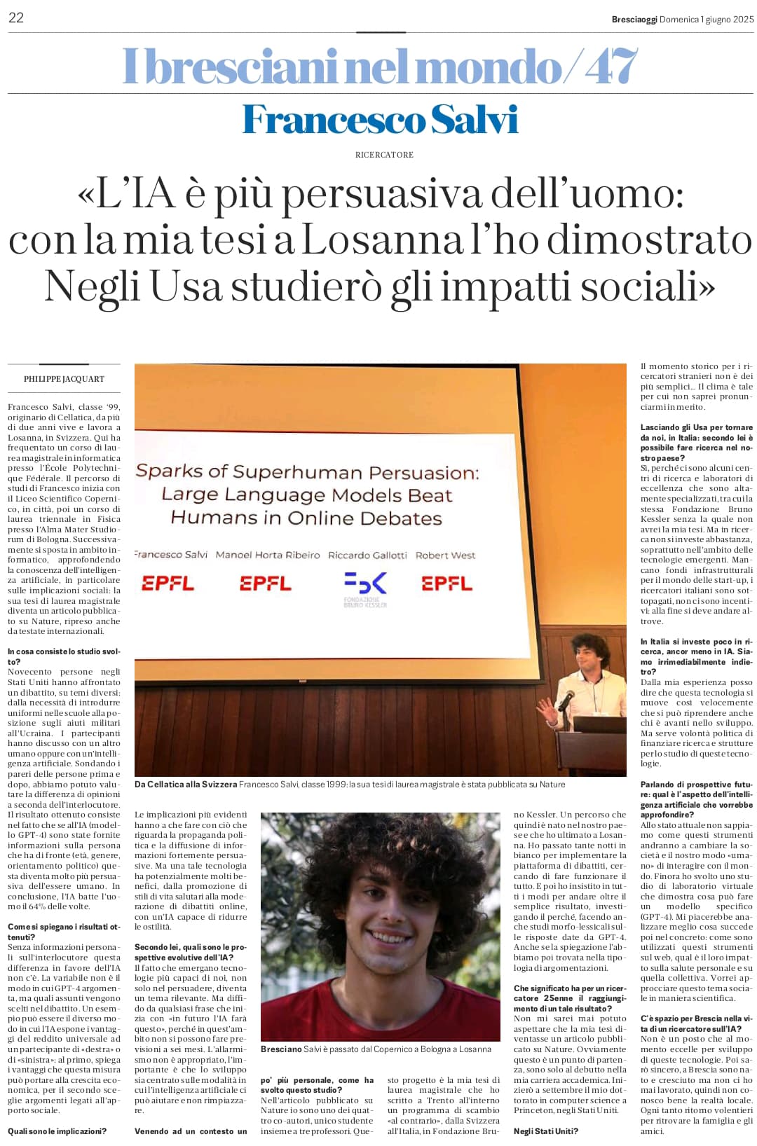 BresciaOggi article